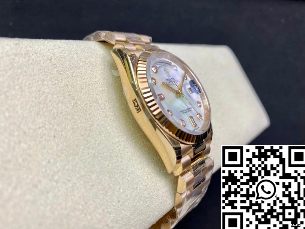 Factory Rolex Mother-Of-Pearl White Day EW M128235-0029 Dial Date 1001